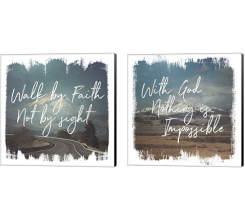 Wild Wishes 2 Piece Canvas Print Set by Laura Marshall