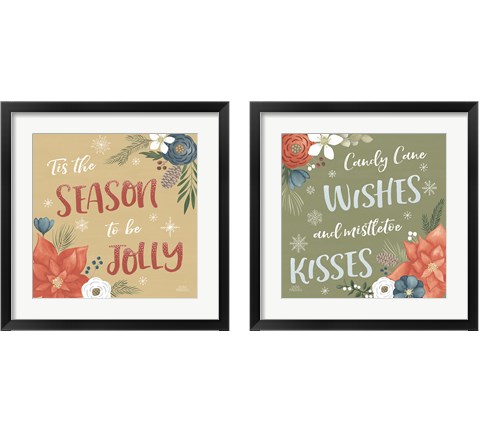 Holiday Garden 2 Piece Framed Art Print Set by Laura Marshall