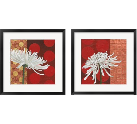 Morning Chrysanthemum 2 Piece Framed Art Print Set by Kathrine Lovell