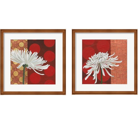 Morning Chrysanthemum 2 Piece Framed Art Print Set by Kathrine Lovell