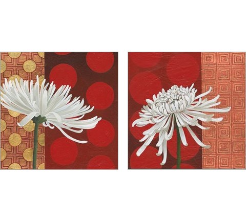 Morning Chrysanthemum 2 Piece Art Print Set by Kathrine Lovell