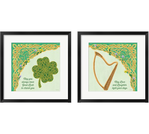 Celtic Charm 2 Piece Framed Art Print Set by Wild Apple Portfolio