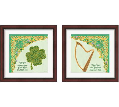 Celtic Charm 2 Piece Framed Art Print Set by Wild Apple Portfolio