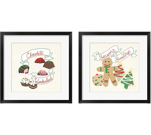 Seasons Sweetings 2 Piece Framed Art Print Set by Wild Apple Portfolio