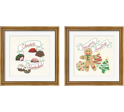Seasons Sweetings 2 Piece Framed Art Print Set by Wild Apple Portfolio