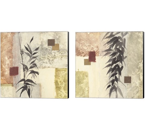 Textured Bamboo 2 Piece Canvas Print Set by Chris Paschke