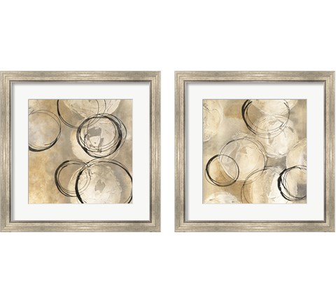 Circle in a Square 2 Piece Framed Art Print Set by Chris Paschke