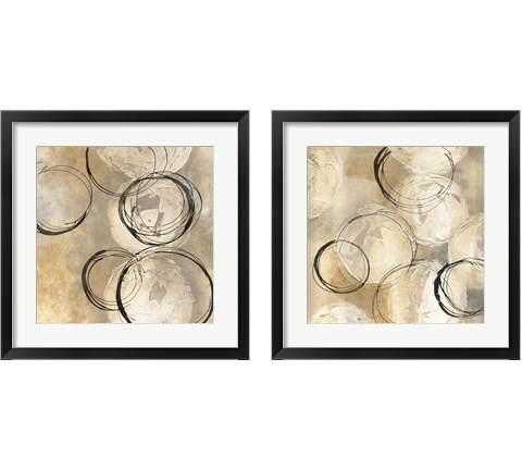 Circle in a Square 2 Piece Framed Art Print Set by Chris Paschke