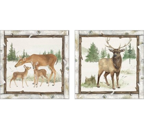 Family Cabin 2 Piece Art Print Set by Beth Grove