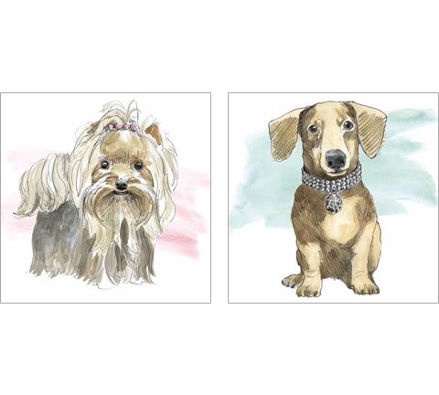 Glamour Pups 2 Piece Art Print Set by Beth Grove