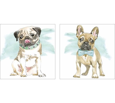 Glamour Pups 2 Piece Art Print Set by Beth Grove