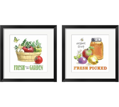 Fresh From The Garden 2 Piece Framed Art Print Set by Beth Grove