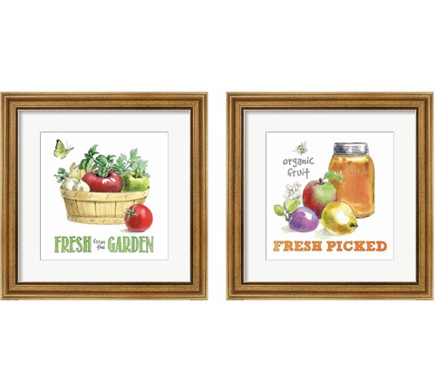 Fresh From The Garden 2 Piece Framed Art Print Set by Beth Grove