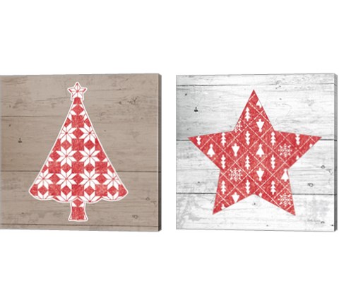 Nordic Holiday 2 Piece Canvas Print Set by Beth Grove