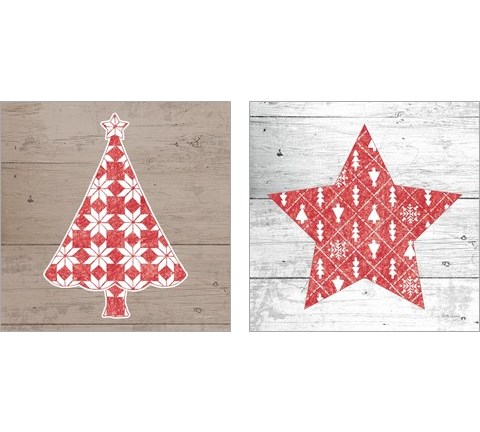 Nordic Holiday 2 Piece Art Print Set by Beth Grove