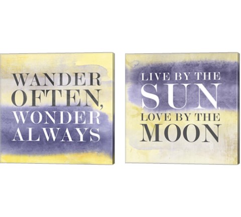 Live in Yellow 2 Piece Canvas Print Set by Posters International Studio
