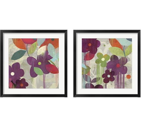 Graphitti Flower 2 Piece Framed Art Print Set by Posters International Studio