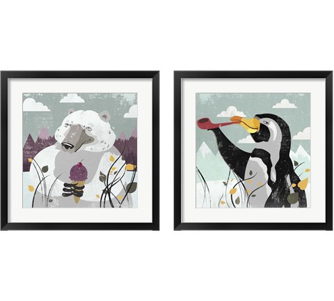Arctic Animals 2 Piece Framed Art Print Set by Posters International Studio