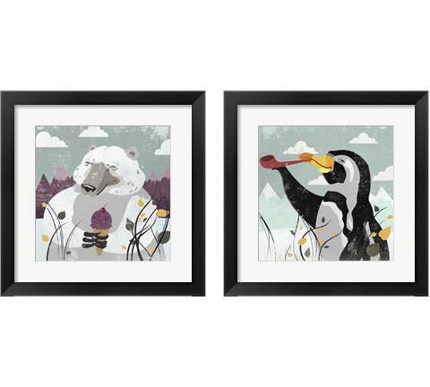 Arctic Animals 2 Piece Framed Art Print Set by Posters International Studio