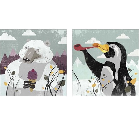 Arctic Animals 2 Piece Art Print Set by Posters International Studio