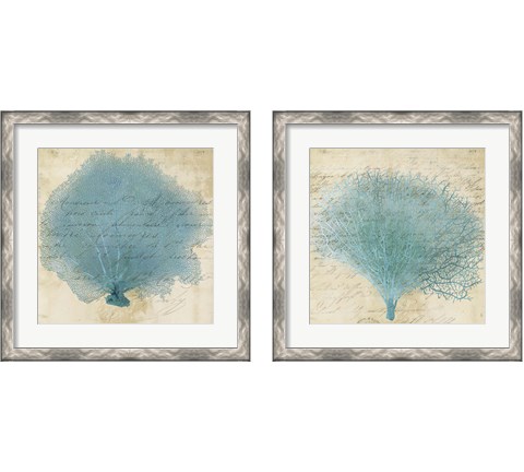 Blue Coral 2 Piece Framed Art Print Set by Posters International Studio