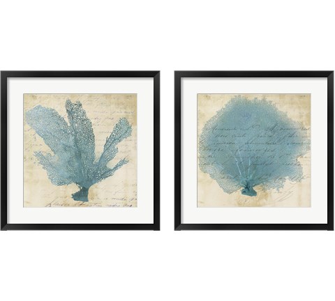 Blue Coral 2 Piece Framed Art Print Set by Posters International Studio