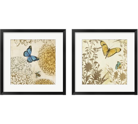 Butterfly in Flight 2 Piece Framed Art Print Set by Posters International Studio