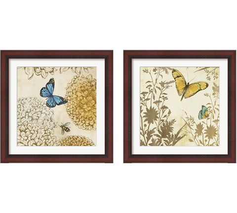Butterfly in Flight 2 Piece Framed Art Print Set by Posters International Studio