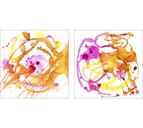 Watercolour Abstract 2 Piece Art Print Set by Posters International Studio