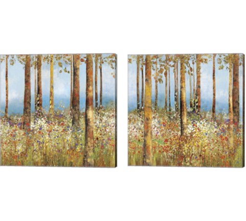 Field of Flowers 2 Piece Canvas Print Set by Posters International Studio
