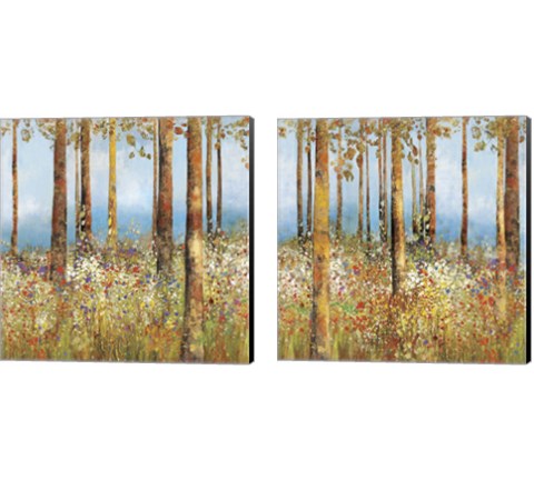 Field of Flowers 2 Piece Canvas Print Set by Posters International Studio