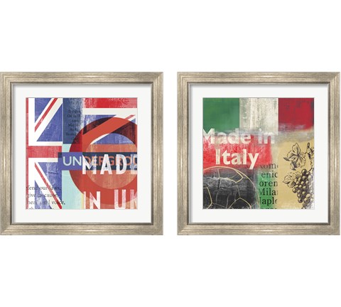 Abstract Countries  2 Piece Framed Art Print Set by Posters International Studio