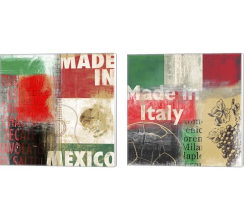 Abstract Countries 2 Piece Canvas Print Set by Posters International Studio