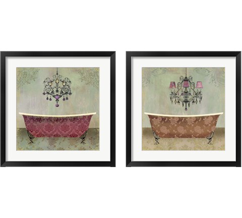 Boudoir Bath 2 Piece Framed Art Print Set by Posters International Studio