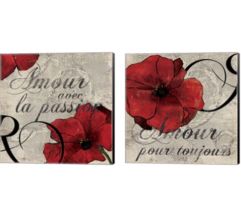 Amour 2 Piece Canvas Print Set by Posters International Studio