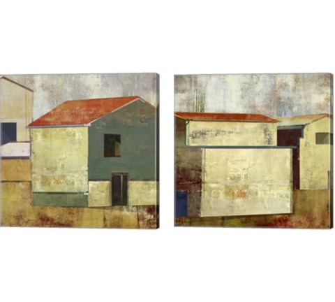 Abstract Construction 2 Piece Canvas Print Set by Posters International Studio