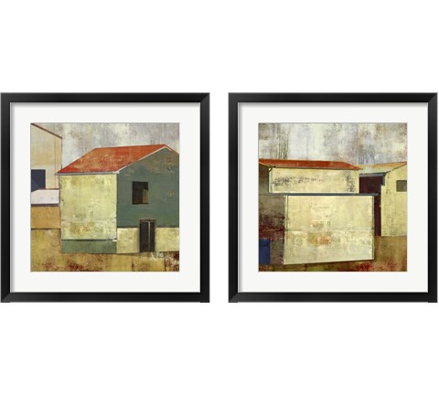 Abstract Construction 2 Piece Framed Art Print Set by Posters International Studio