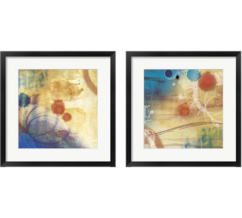 Tie Dye 2 Piece Framed Art Print Set by Posters International Studio