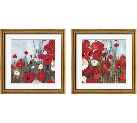Passion Poppies 2 Piece Framed Art Print Set by Posters International Studio