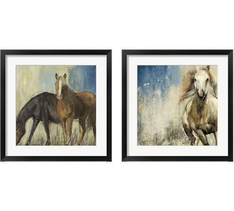 Horses 2 Piece Framed Art Print Set by Posters International Studio