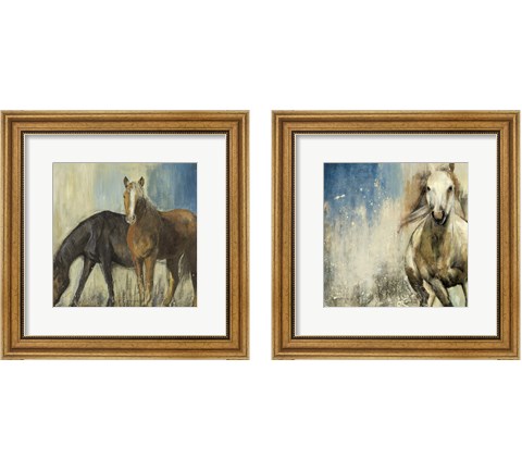 Horses 2 Piece Framed Art Print Set by Posters International Studio