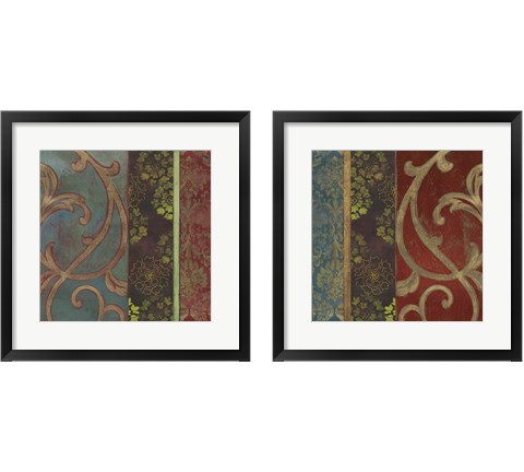 Embroidered  2 Piece Framed Art Print Set by Posters International Studio