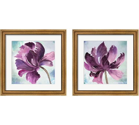 Tye Dye Floral 2 Piece Framed Art Print Set by Asia Jensen