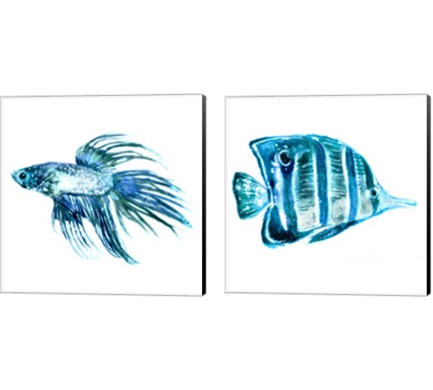 Fish 2 Piece Canvas Print Set by Edward Selkirk