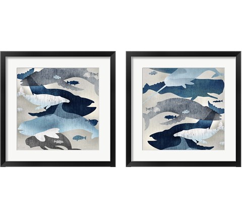 Whale Watching 2 Piece Framed Art Print Set by Edward Selkirk