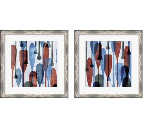 Paddles  2 Piece Framed Art Print Set by Edward Selkirk