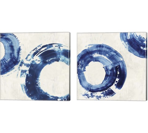 Ring Stroke 2 Piece Canvas Print Set by Tom Reeves
