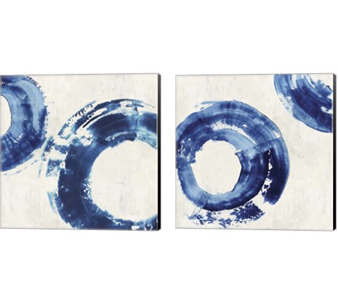 Ring Stroke 2 Piece Canvas Print Set by Tom Reeves