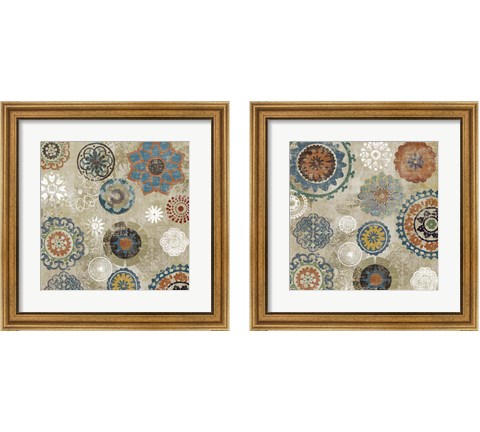 Oriental Pattern 2 Piece Framed Art Print Set by Tom Reeves