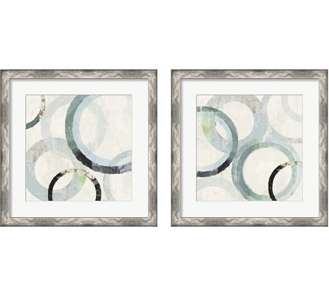 Pale Blues 2 Piece Framed Art Print Set by Tom Reeves